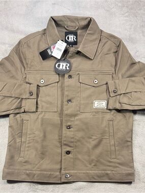 NWT Darius Rucker San Francisco 49ers Jacket Size M. Distressed Logo Look. Khaki